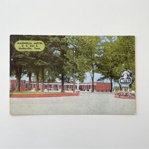 Shelbyville Tennessee Magnolia Motel Exterior Vintage Postcard